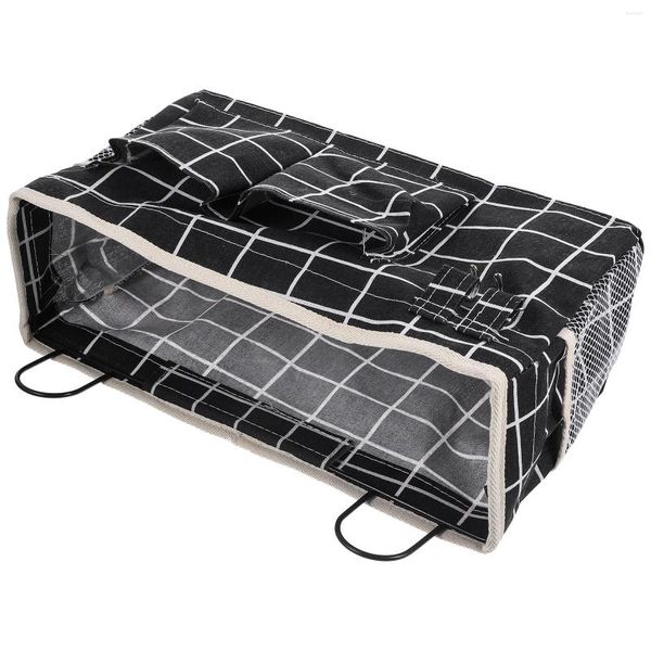 Sacs de rangement tissu panier suspendu porte murale Organisateur de salle de bain Paniers de montage Poches de poche de chevet