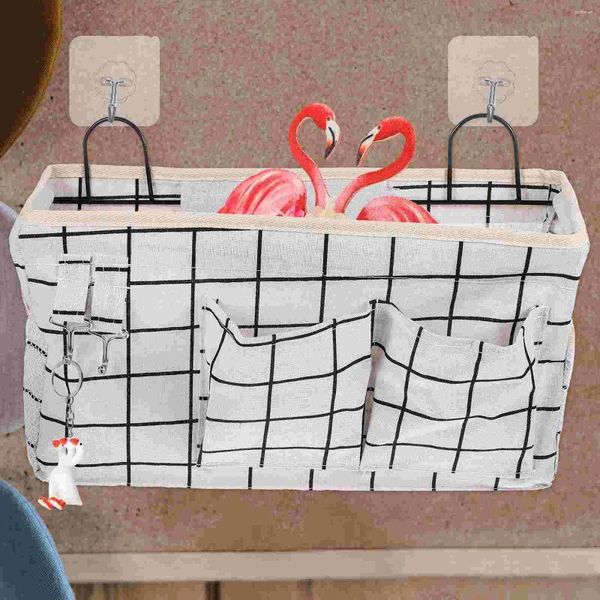 Sacs de rangement tissu panier suspendu organisateur de poche de poche petite chambre à coucher