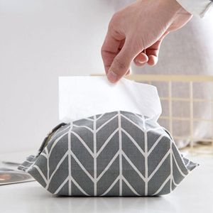 Sacs de rangement Boîte de serviette en papier tissu Sac de voiture ménage