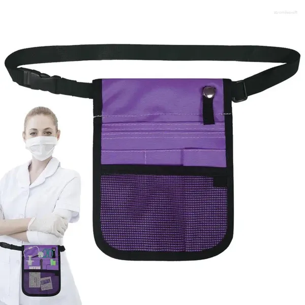 Sacs de rangement Sac à outils de taille d'organisateur de soins infirmiers de grande capacité Fanny Pack de grande capacité avec courroie réglable Utilitaire