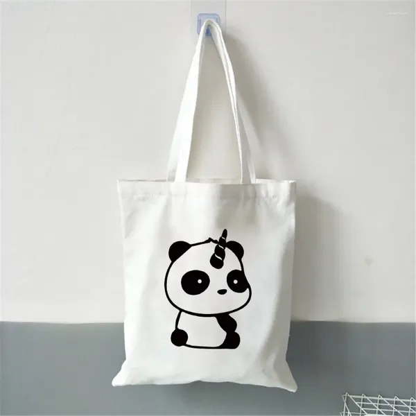 Bolsas de almacenamiento Fashion Animal Panda Art venda bien el hombro.