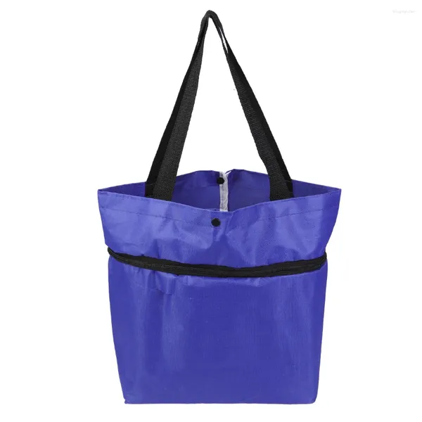 Bolsas de almacenamiento Carro de compras plegable de moda Equipaje de coche portátil Bolsa de tirón Organizador de verduras plegable Carro