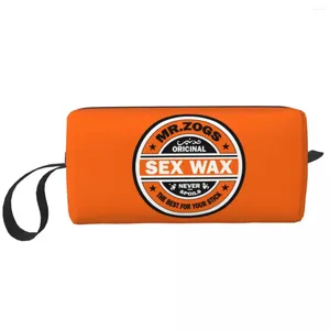 Sacs de rangement mode Mr Zogs Sex Wax Travel Travel Toitry Sac pour les femmes surf surf cadeau de maquillage cosmétique Organisateur de beauté Kit Dopp