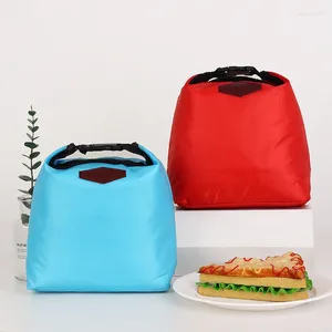 Sacs de rangement Fashion Portable Thermal Isulater Sac à lunch Color Lunchbox Lady Prophe Picinic Food Tote Isolation Package