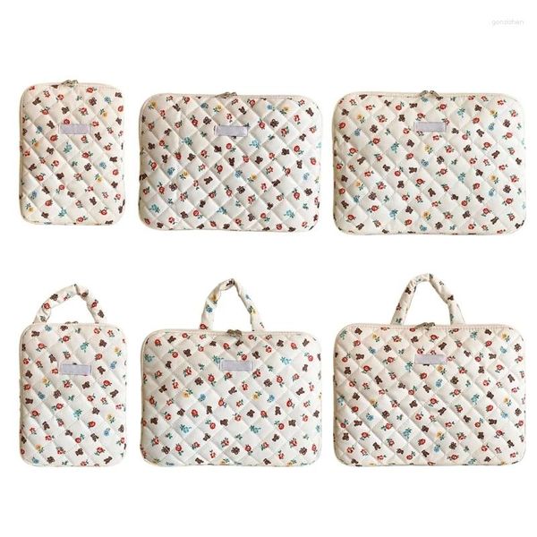 Bolsas de almacenamiento manga de laptop de moda con bolso protector de computadora con estampado de osos para viajar gxma