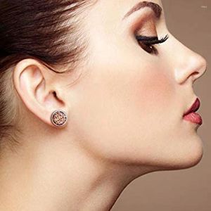 Opbergtassen Faux Druzy Stud oorbellen roestvrijstalen glitter doorboord voor vrouwelijke meisjesdecoraties