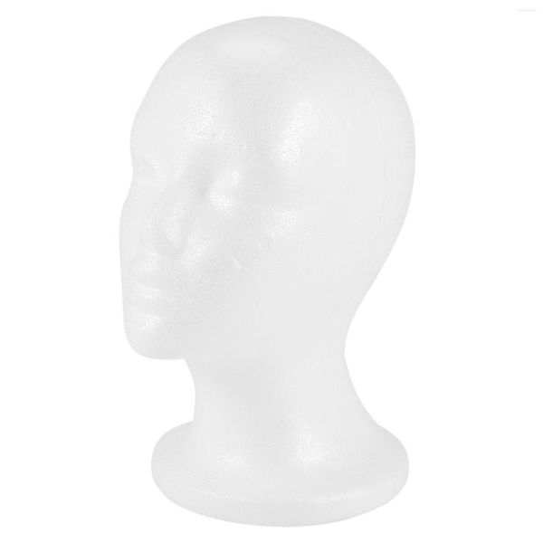 Sacs de rangement Femme Mousse Mannequin Tête Modèle Chapeau Perruque Présentoir Rack Blanc