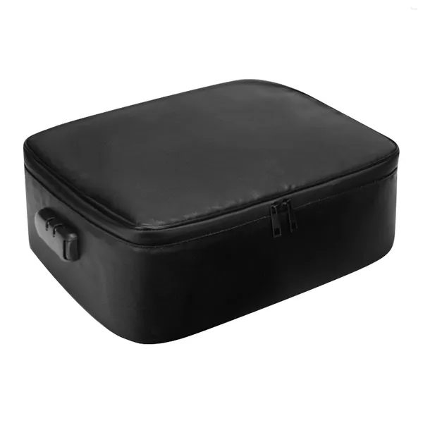 Bolsas de almacenamiento Caja de archivos con mango Pasaporte de documentos Certificados de 4 capas Bolsa a prueba de fuego Tarjetas de gran capacidad impermeables portátiles