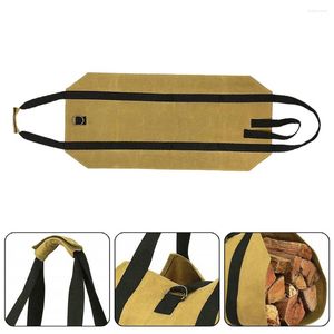 Sacs de rangement Sac de bois de feu Canvas Outdoor Camping Wood Logue Paquet Package de cheminée pour la maison