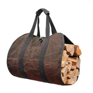 Opbergtassen brandhout tas canvas outdoor camping houten houtblokpakket pakket tot huis keukenbenodigdheden