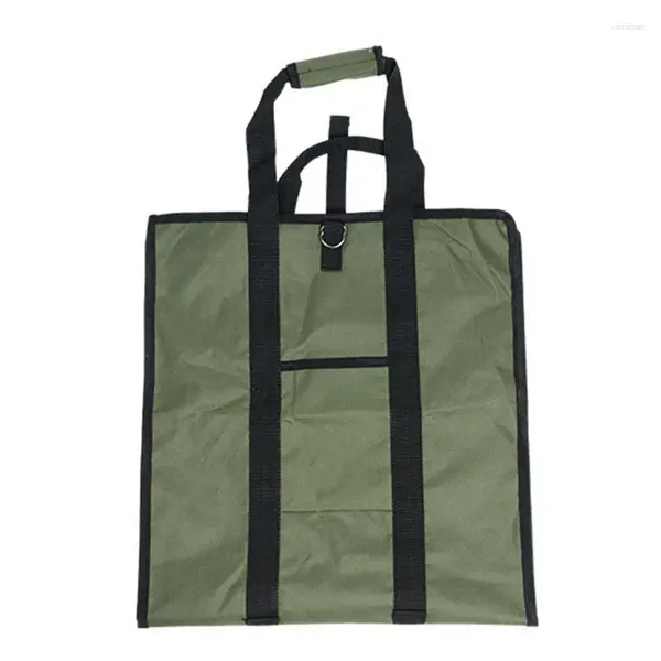 Bolsas de almacenamiento Portador de leña Bolsa de asas de servicio pesado Transporte de madera con asas para viaje de camping