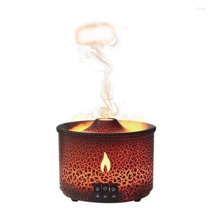 Opbergzakken vlam aroma diffuser desktop etherische oliebevochtiger automatische sproeier thuisgeur 360 ml EU -plug