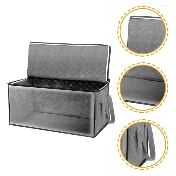 Bolsas de almacenamiento Caja de ropa plegable para el armario de colchas a prueba de polvo contenedor de recipientes para el portavas