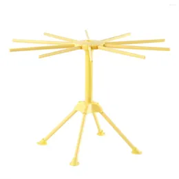 Opbergzakken Opvouwbare Pasta Droogrek Plastic Opvouwbare Spaghettihanger Noodle Droger Stand Met 10 Bar Handgrepen