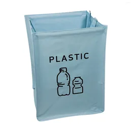Sacs de rangement Organisateur de courtepointe pliable peut en papier stabilisateurs de support solides parfaits comme collecteur de bouteilles de dépôt de séparateur de déchets