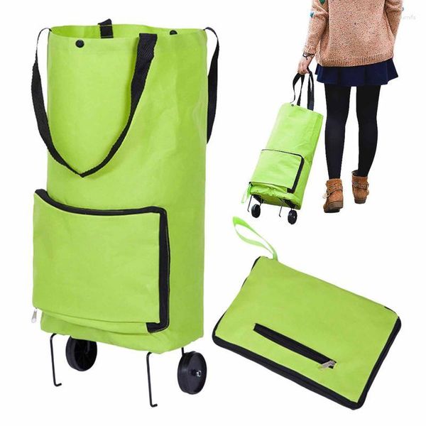 Bolsas de almacenamiento Carrito de compras plegable Escalera portátil Escalada Bolsa de comestibles Cesta de equipaje impermeable Multipropósito Gran capacidad