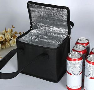 Opbergtassen vouwen koeler tas draagbare geïsoleerde lunch picknick ijs pakket voedsel thermisch sap drink drager levering