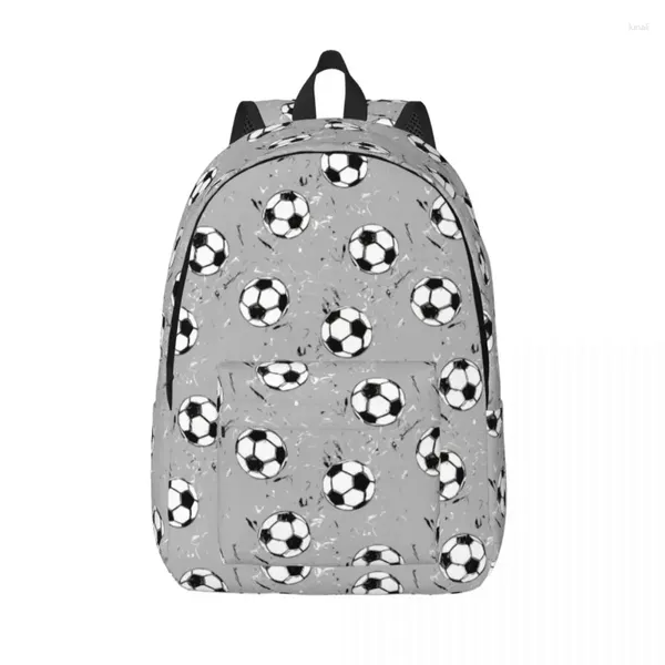 Sacs de rangement Football Soccer sac à dos pour garçons pour garçons pour enfants Étudiant scolaire bookbag canvas sac à dossier préscolaire sac à la maternelle