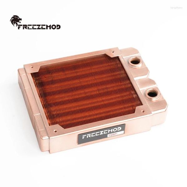 Sacs de rangement Freezemod All Red Copper Ordinateur Échappement refroidi en eau dissipation de chaleur industrielle 7 mm tube rond TSRP-ZT-120TG