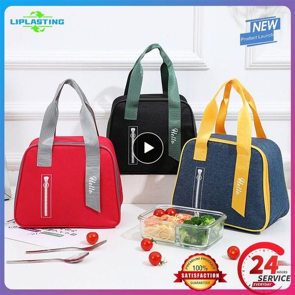 Bolsas de almacenamiento Bolsa Fresh Fashion Fashion Impermeable para estudiantes de oficina con cremallera portátil Conveniente Camping Picnic