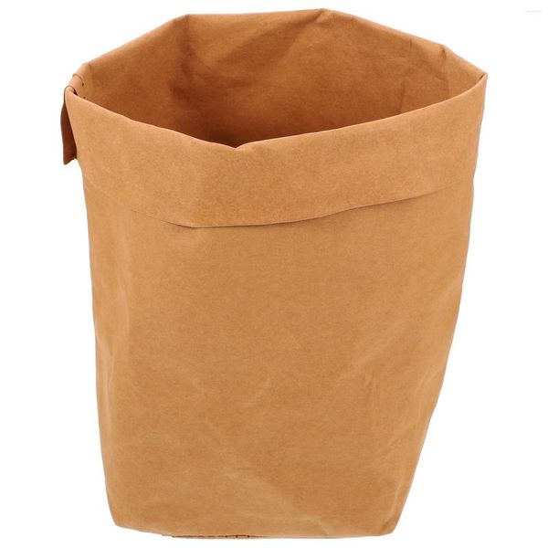 Bolsas de almacenamiento Bolsa de papel Kraft de frutas para pan Alimentos Misceláneas Titular Bolsa de vegetales Comestibles plegables