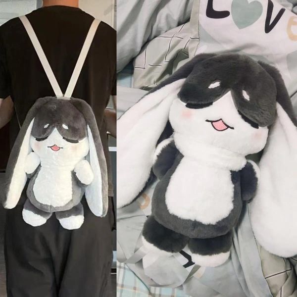 Bolsas de almacenamiento Juego Honkai Star Rail Mochila Bolsa Pom Muñeca de peluche Hombro Dibujos animados Lindo Kawaii Decoración de peluche suave Regalo de niña