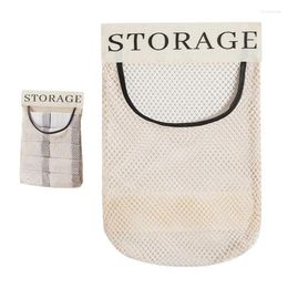 Sacs de rangement porte-ordures porte-sac net suspendue haute capacité pour la salle de bain du distributeur