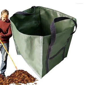 Sacs de rangement de jardin pour feuilles, sac étanche à l'humidité, organisateur de pelouse pliable, panier tombé, matériau de qualité supérieure