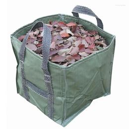 Bolsas de almacenamiento Bolsa de asas para jardín Organizador de lavandería para residuos de jardinería reutilizable para patio