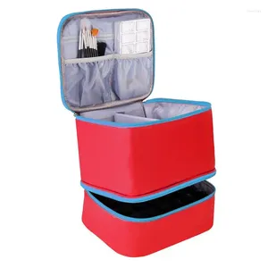 Opbergzakken Gel Nail Kit Organizer Case Polish Travel Voor Lamp met hoge capaciteit Geschikt voor 30 lijmflessen