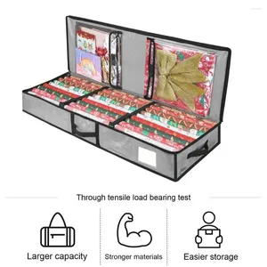 Sacs de rangement Boîte de blocage cadeau Sac en papier de Noël durable avec partitions flexibles POCHETS CAPICE POUR PE