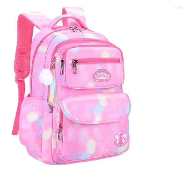 Sacs de rangement Girl Children Sac à dos Sac à école Back Pack Pink for Kid Child Teenage Schoolbag Primary Kawaii Mignon Afficulture petite classe