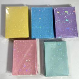 Sacs de rangement Glittery Star Love Heart 50pcs / Pack Card Pocard Sleeves Idol PO Cartes Protective Sac Papeterie Film