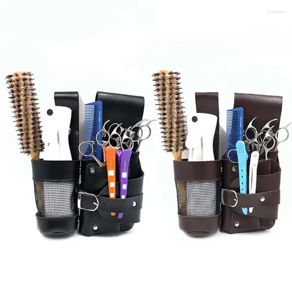 Sacs de rangement outils de coiffure outils de coiffure Ciseaux de taille de peigne Sac à coiffure outil à cheveux bouteille avec ceinture amovible
