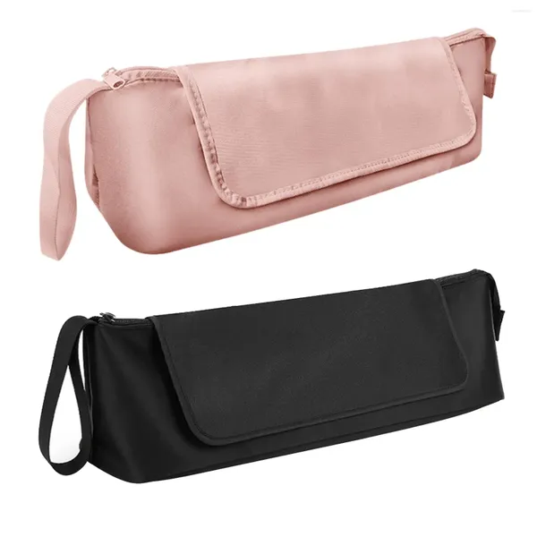 Bolsas de almacenamiento Herramientas para el cabello bolso de viaje y alfombrilla resistente al calor 2 en 1 Diseño para enderezadores