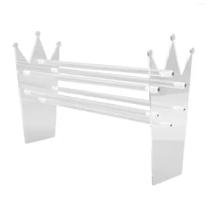 Sacs de rangement Hairband Rack Saigneur en acrylique Bandeau de banque Exposition de bijoux transparent pour les cadeaux pour les femmes adolescentes