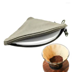 Sacs de rangement, filtre à café goutte à goutte, sac en papier, pochette d'organisation Portable, outils de Camping, porte-thé pliable