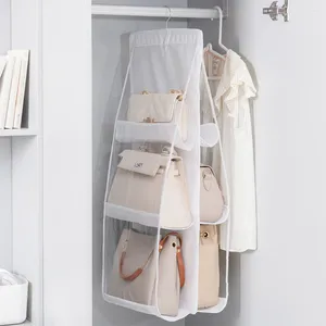 Opbergtassen handtas hangende organizer opvouwbare tas plank niet geweven kleding witte portemonnee huis slaapkamer kast hanger