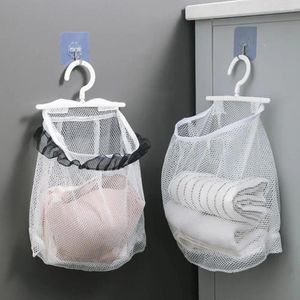 Bolsas de almacenamiento colgando lavandería neta ropa sucia guarnición organizador plegable cesta de baño bolso de baño portavasos