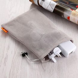 Sacs de rangement pour casque et téléphone, sac en maille en Nylon, conteneur de câbles, écouteurs, fil de données, boîte de chargeur, organisateur de protection