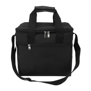 Sacs de stockage Sac de conservation de la chaleur Sac alimentaire 15L Grande capacité Multi-usage Fermeture à glissière étanche Refroidisseur pliable Portable pour les pique-niques