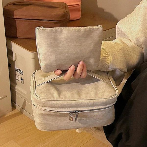 Bolsas de almacenamiento maquillaje de alta calidad para mujeres suaves grandes viajes cosméticos bolsas de cosmética estuche chicas maquilladoras kit de aseo