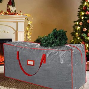 Sacs de rangement Sac en matériau Pe de haute qualité Arbre de Noël durable avec poignées à roulettes Organisateur de capacité pour 9 articles