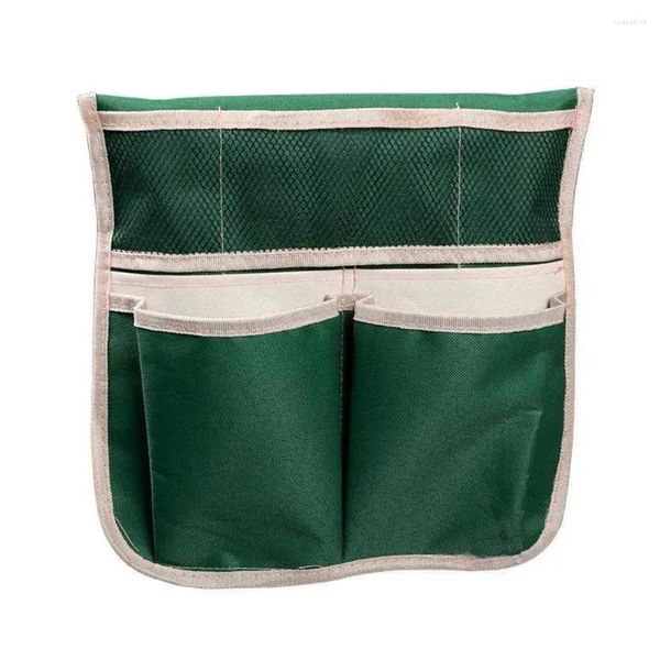 Bolsas de almacenamiento Tela Oxford altamente duradera Silla para arrodillarse en el jardín Taburete de banco con bolsa de herramientas Diseño verde Compañero de jardinería