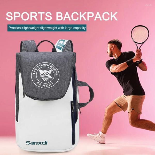 Sacs de rangement pouvant contenir 3 raquettes, sac de Tennis, sac à dos étanche pour raquette de courge, Padel pour Tennis/Pickleball/Badminton/Squash Sports