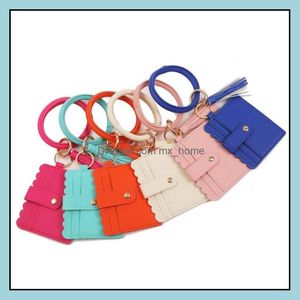 Sacs de rangement Accueil Organisation Housekee Jardin Bracelet Bracelet Carte Sac Portefeuille Keycha Dhaoq