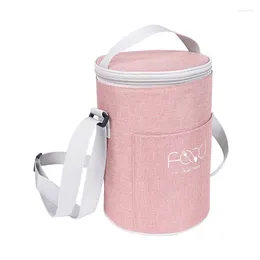 Bolsas de almacenamiento Housbay Bento Accesorios Taza de desayuno Bolsa Aislamiento Almuerzo redondo Conveniente Enfriador Resistente al desgaste Aislado