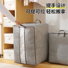 Sacs de rangement sac de courtepointe ménage de grande taille de boîte organisatrice de boîte géante pliable bagages en mouvement
