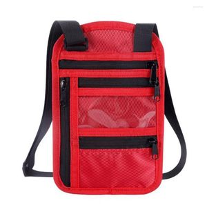 Sacs de rangement sac d'identité pochette de cou de voyage protégée par Rfid support Portable multifonctionnel avec capacité pour caché en toute sécurité