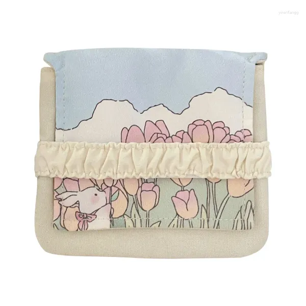 Sacs de rangement INS tante serviette grande capacité serviette hygiénique sac étudiant voyage Portable petit Tampon menstruel